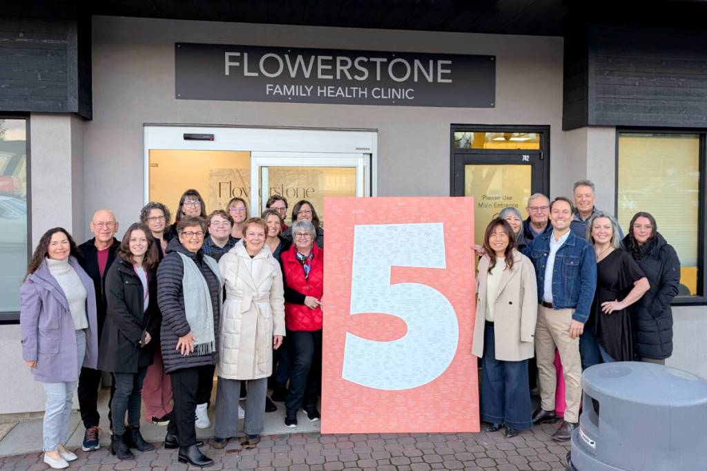 Flowerstone Health Society celebrates clinich’s fifth anniversary in Qualicum Beach