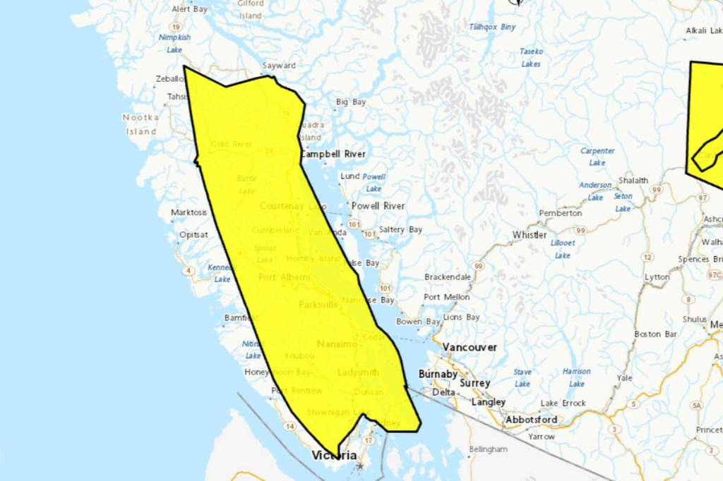 Fog blankets Island from Victoria to Sayward: Environment Canada