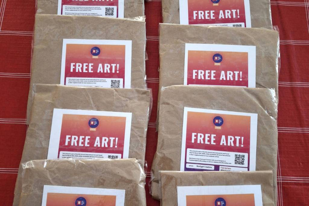 Artists are fervently preparing a giant art scavenger hunt for Greater Victoria residents March 12. (International Art and Found Day/Facebook)